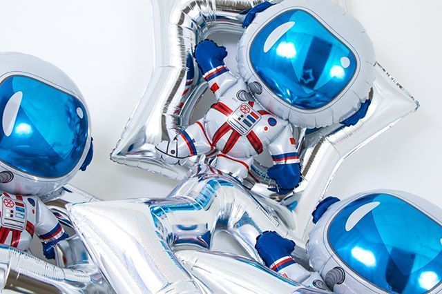 Шар (28''/71 см) Фигура, Космонавт, 1 шт. в уп.