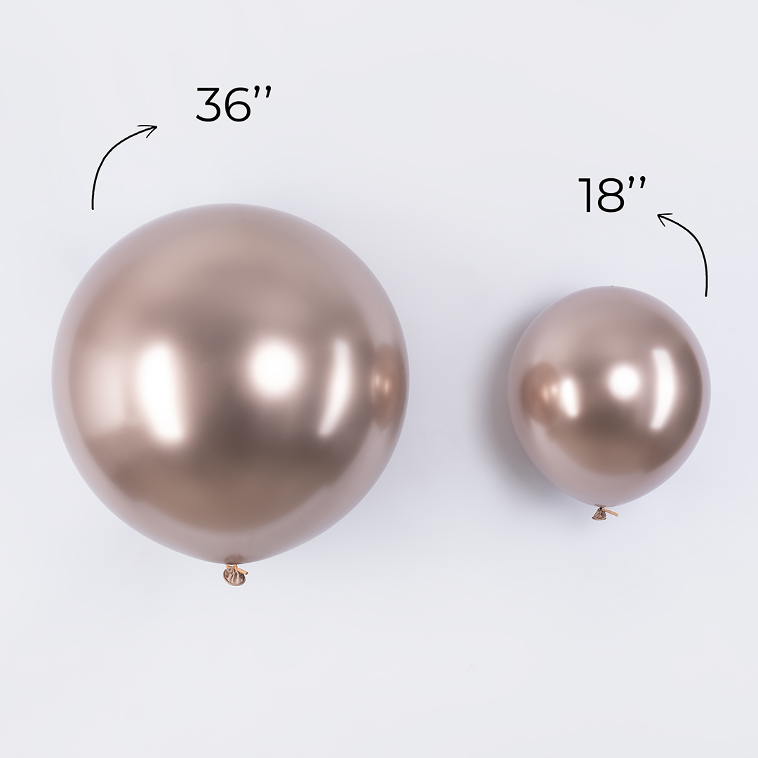 Шар (18''/46 см), Шампань, хром, 10 шт.