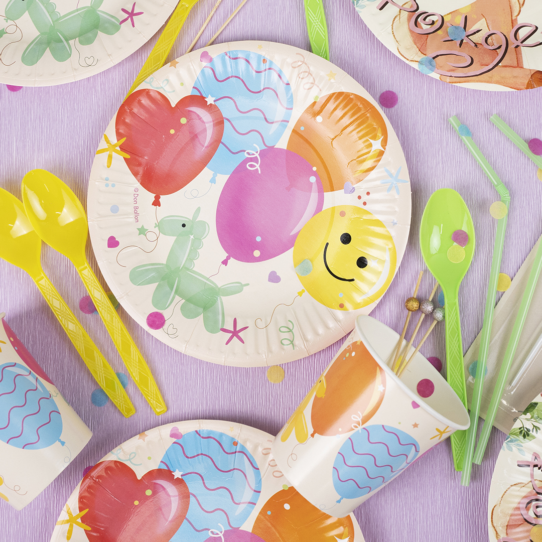 Тарелки (7''/18 см) Собачки из воздушных шаров, 6 шт.