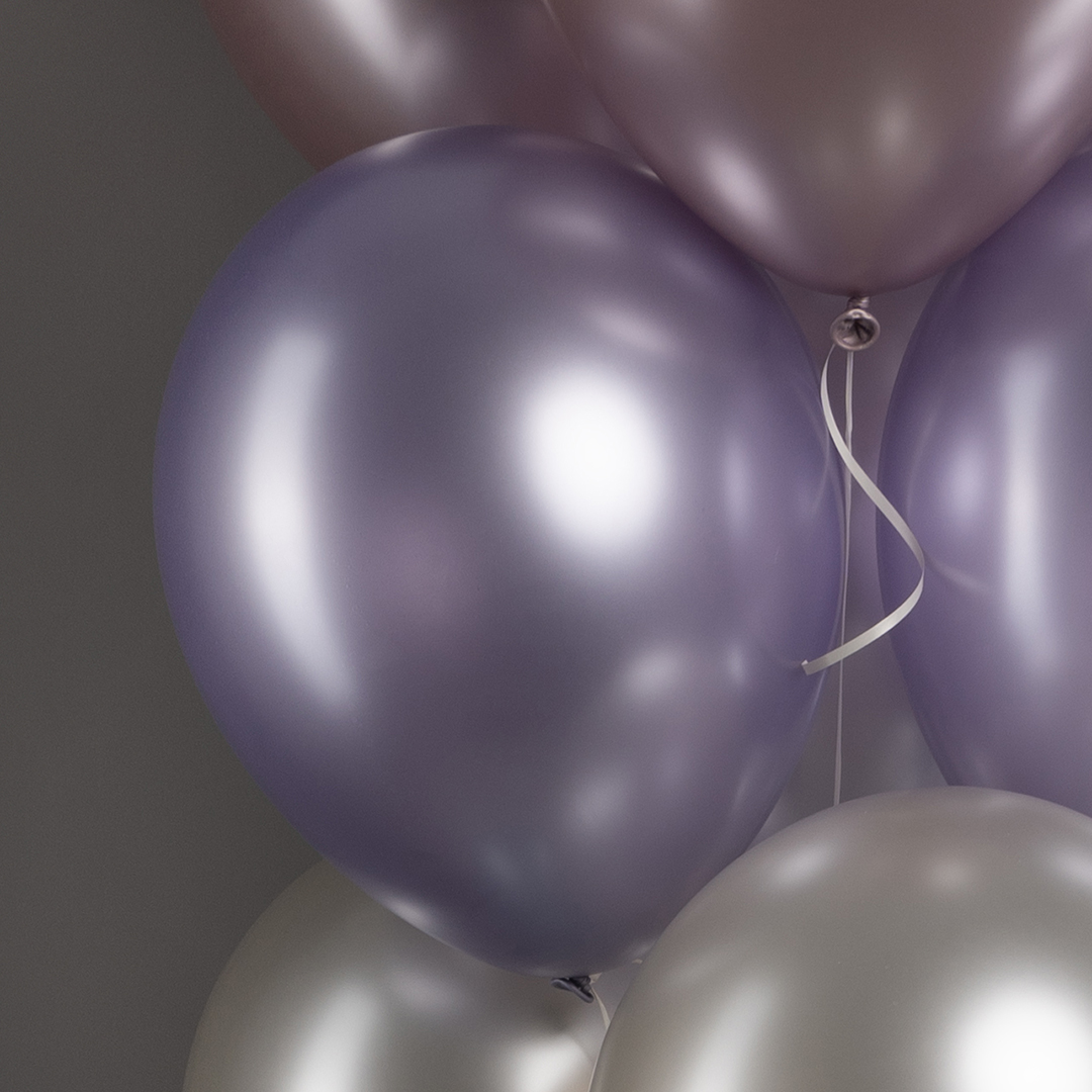 Шар (12''/30 см), Светлый аметист (850), шелк, 12 шт.