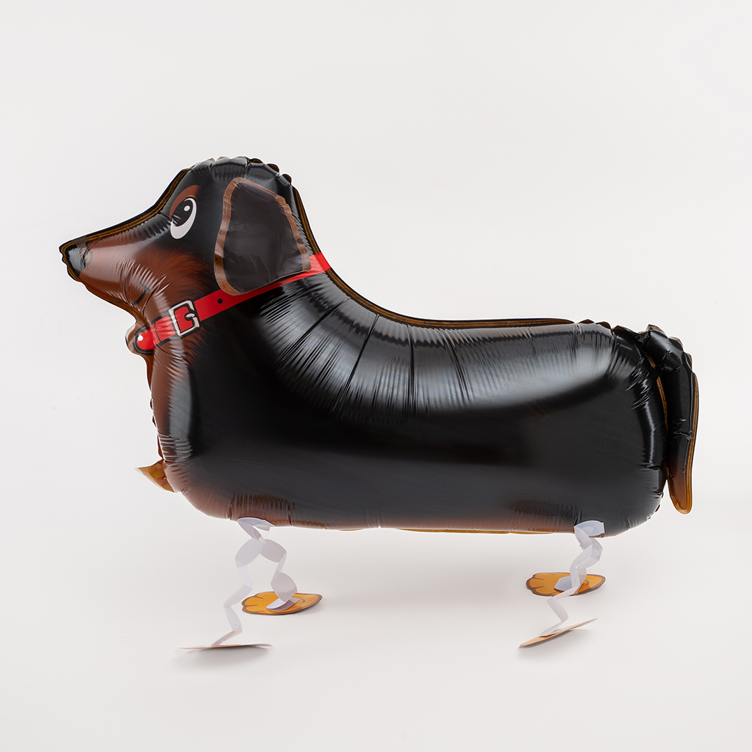 Шар 3D (24''/61 см) Ходячая Фигура, Такса, 1 шт.