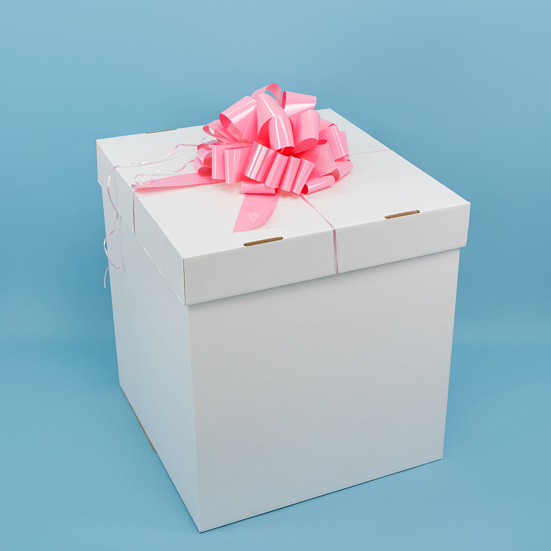 Бант Шар, Розовый, Лаковый, 36 см, 1 шт. в упак. 