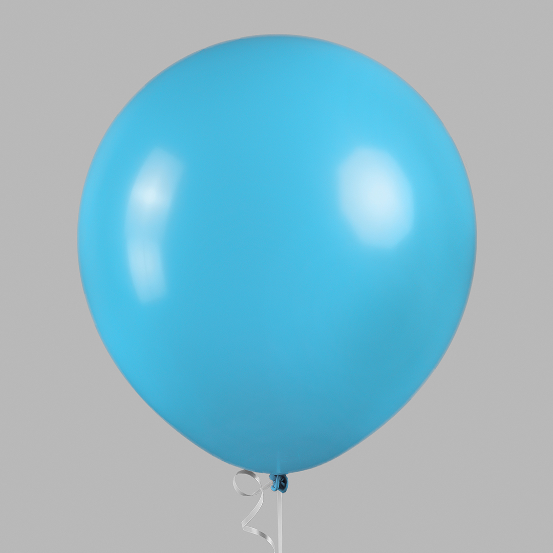 Шар (18''/46 см), Голубой, пастель, 10 шт.