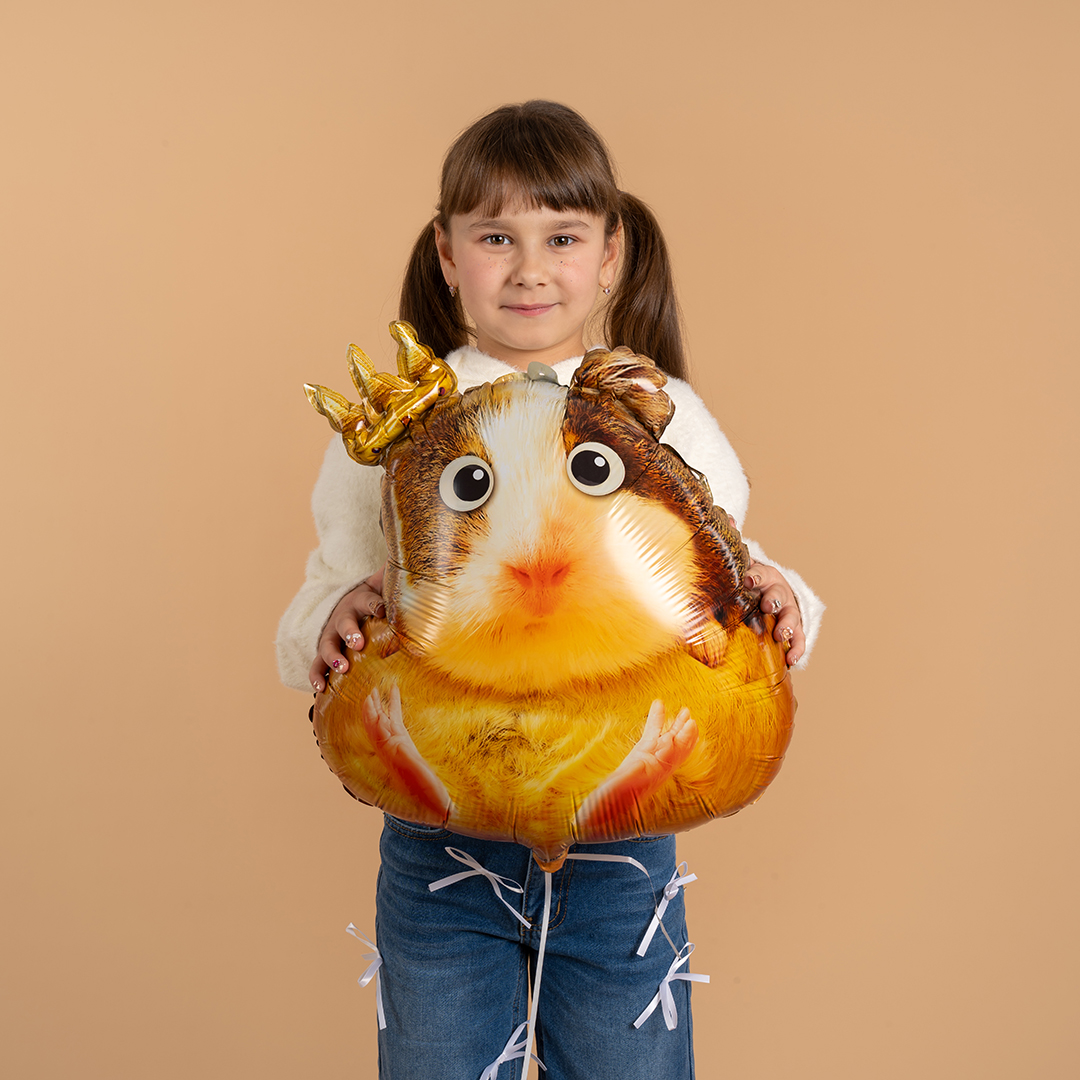 Шар (23''/58 см) Фигура, Хомячок, 1 шт. в уп.