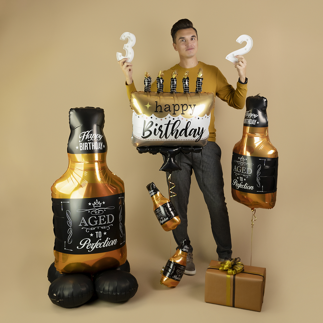 Шар (31''/79 см) Фигура, Бутылка Виски, 1 шт. в уп.