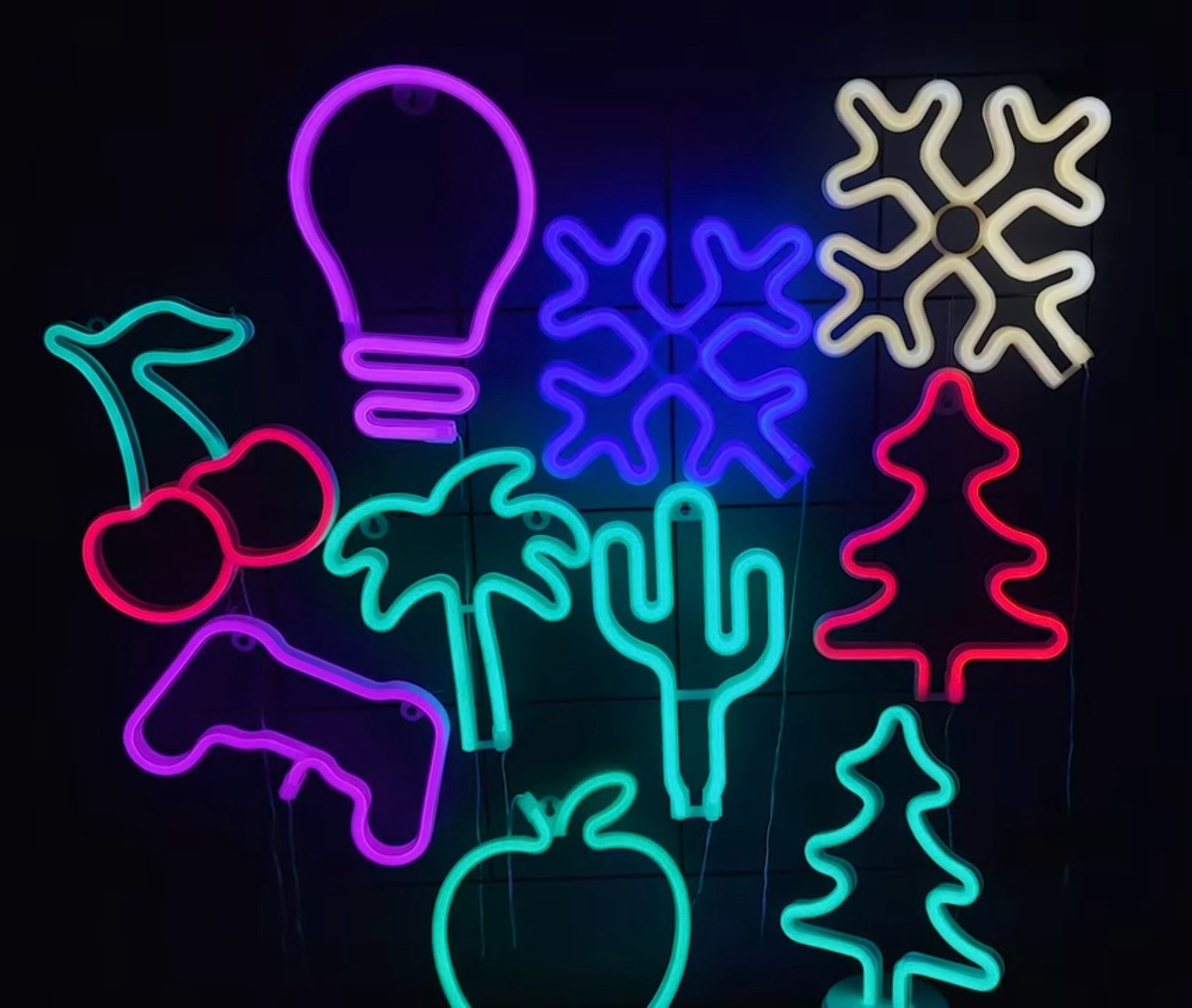 Световая фигура Яблоко, 19,6*20,8 см. Зеленый, 1 шт.