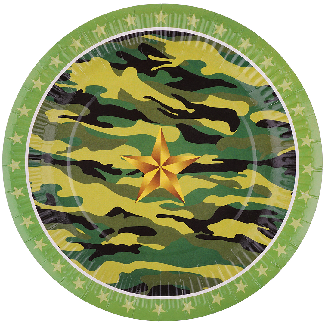 Тарелки (9''/23 см) Звездный Камуфляж, 6 шт.