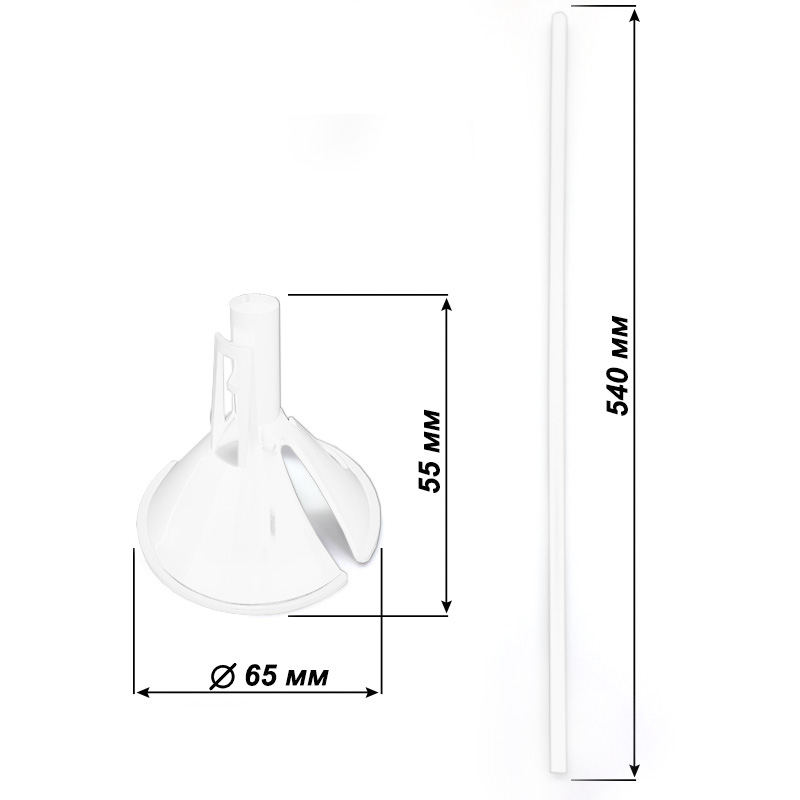 Набор палочка+насадка, Макси, Прозрачный, 40 шт.