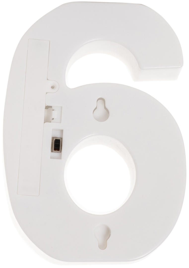 Световая фигура Цифра, 6/9, 16 см. Серебро, 1 шт.