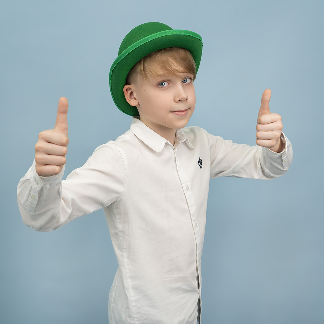 Шляпа Котелок, фетр, Зеленый, 56-58 разм., 1 шт. 