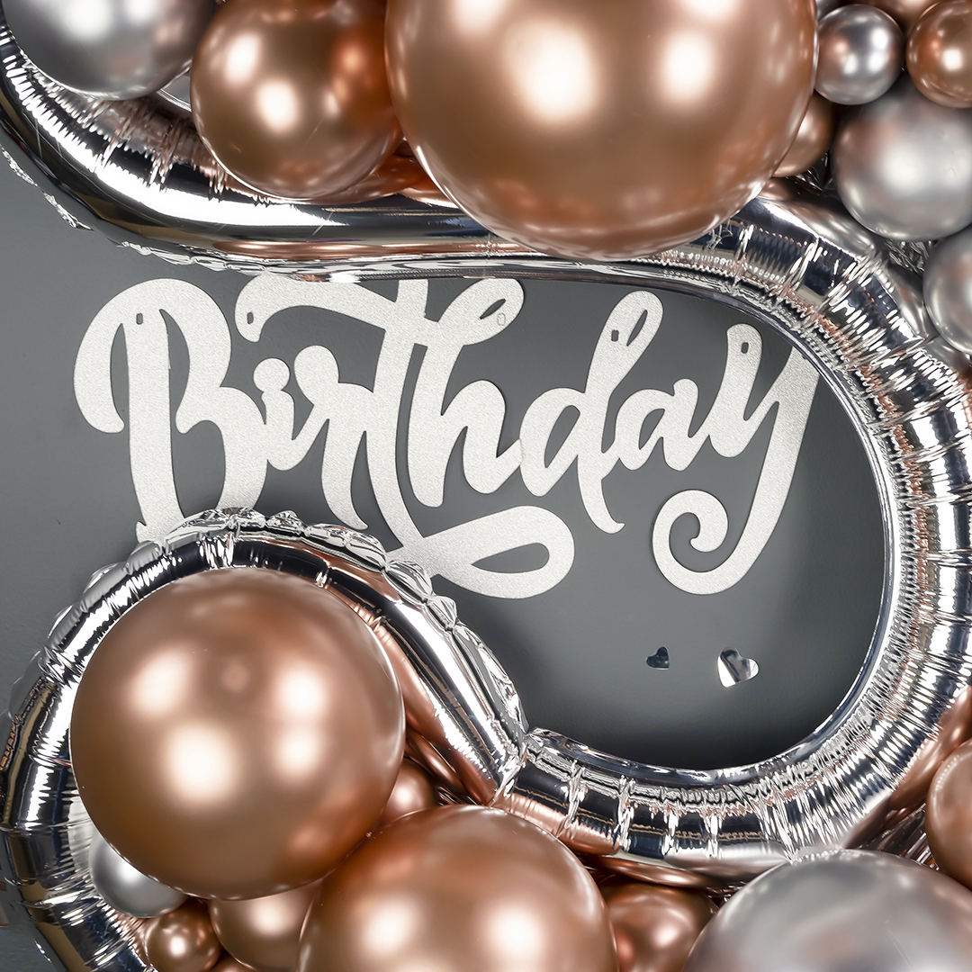 Шар (5''/13 см), Розовое Золото, хром, 50 шт.