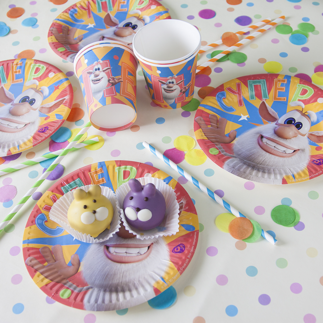 Тарелки (7''/18 см) Супер Буба, 6 шт.