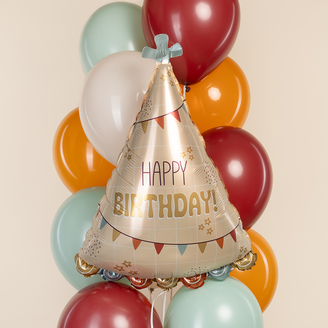 Шар (26''/66 см) Фигура, Праздничный колпачок, 1 шт. в уп.