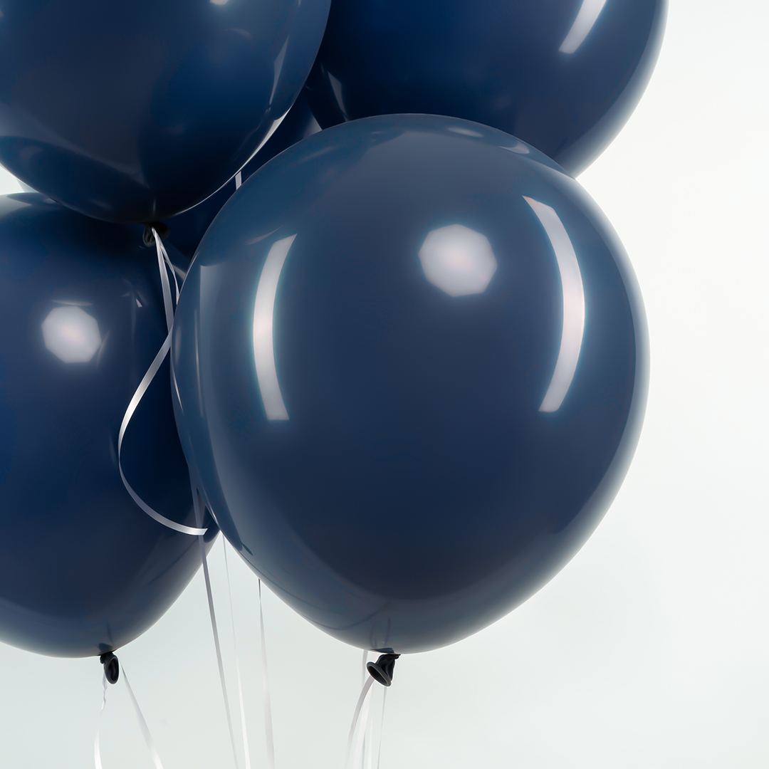 Шар (12''/30 см), Темно-синий, пастель ретро, 100 шт.