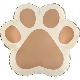 Шар (21''/53 см) Фигура, Лапка, Бежевый, Сатин, 1 шт. в уп. (цв.этик.)