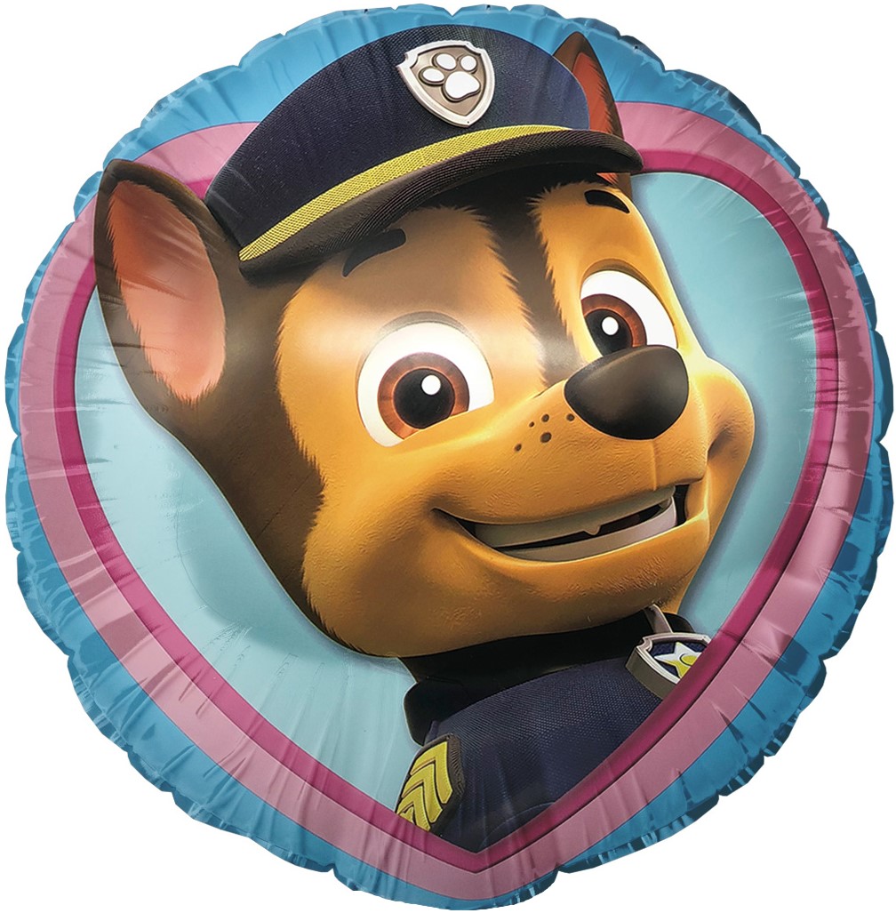 Шар (18''/46 см) Круг, Щенок Полицейский, 1 шт. в уп.