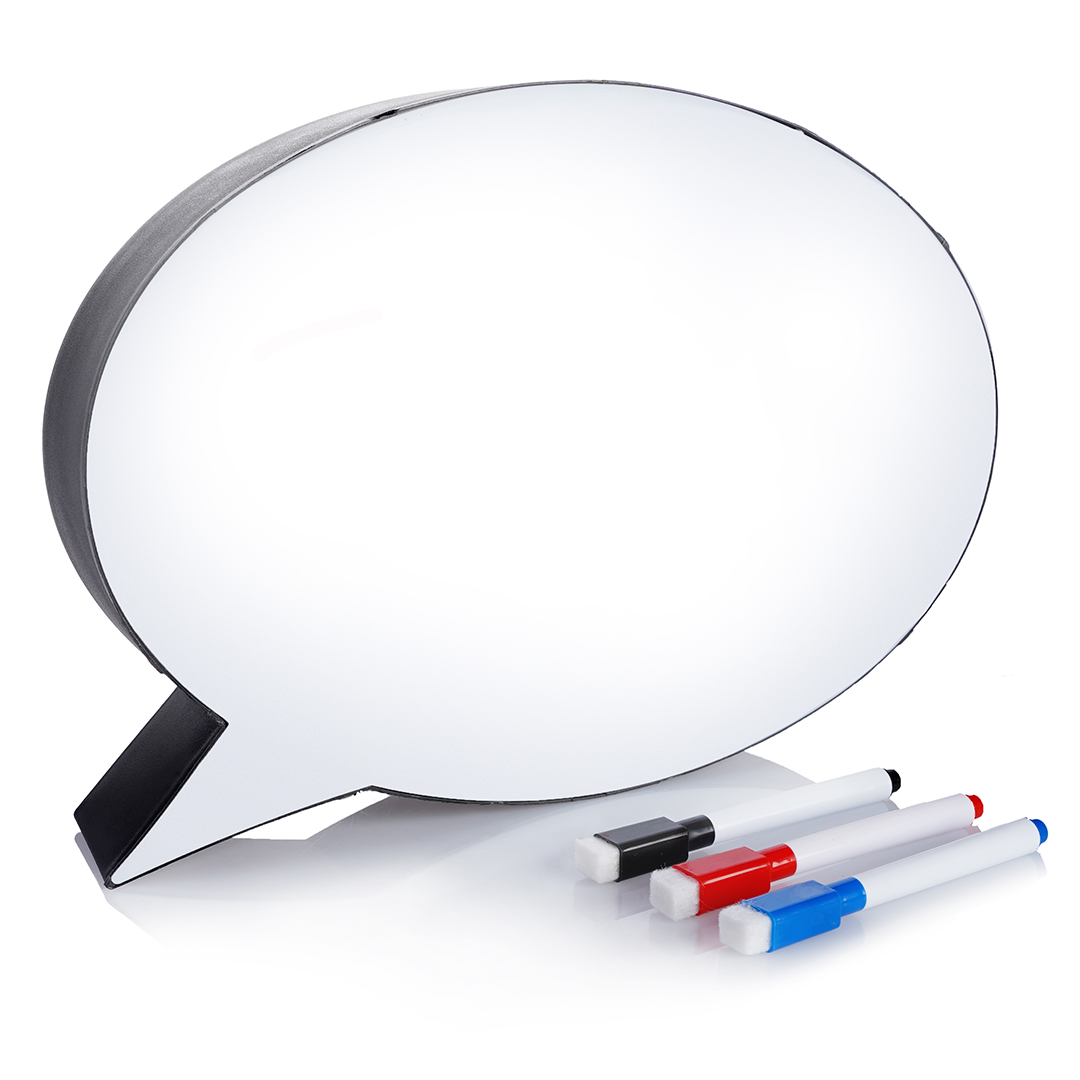 Светильник Мысли вслух, 21*5*30 см. Белый/Черный, 1 шт.