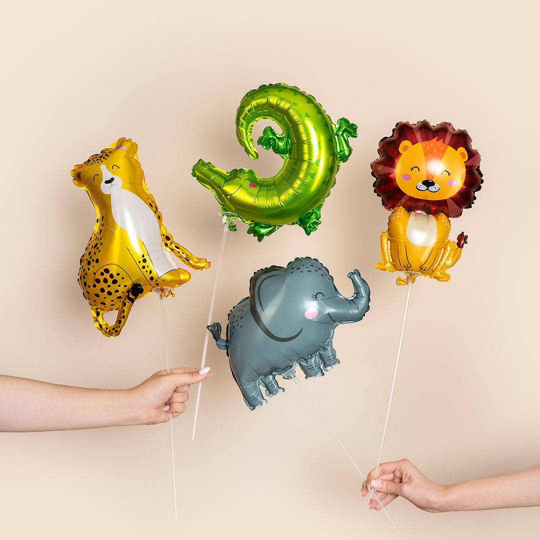 Шар с клапаном (16''/41 см) Мини-фигура, Гепард, 1 шт.