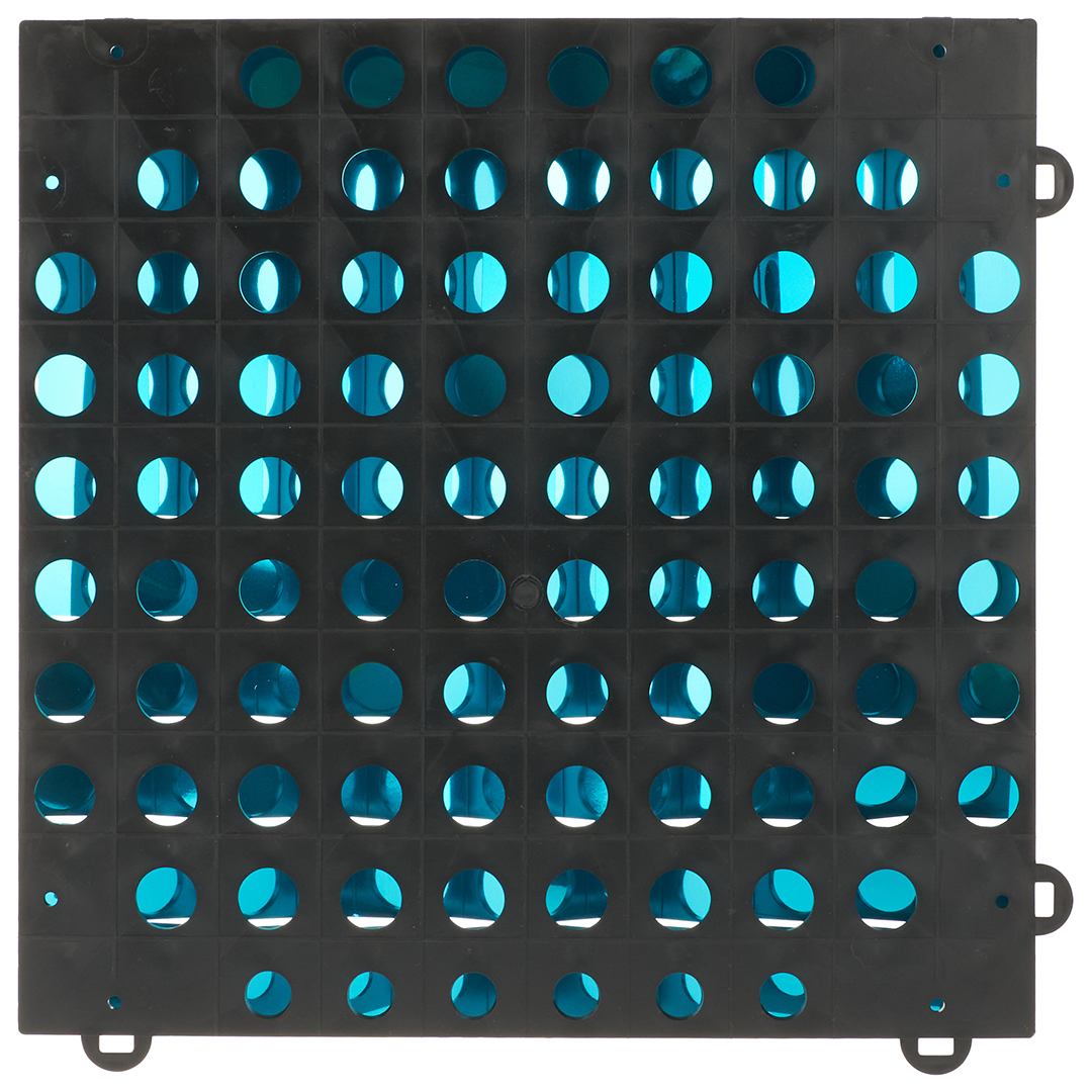 Декоративная панель Пайетки, 30*30 см. Голубой, Металлик, 1 шт.