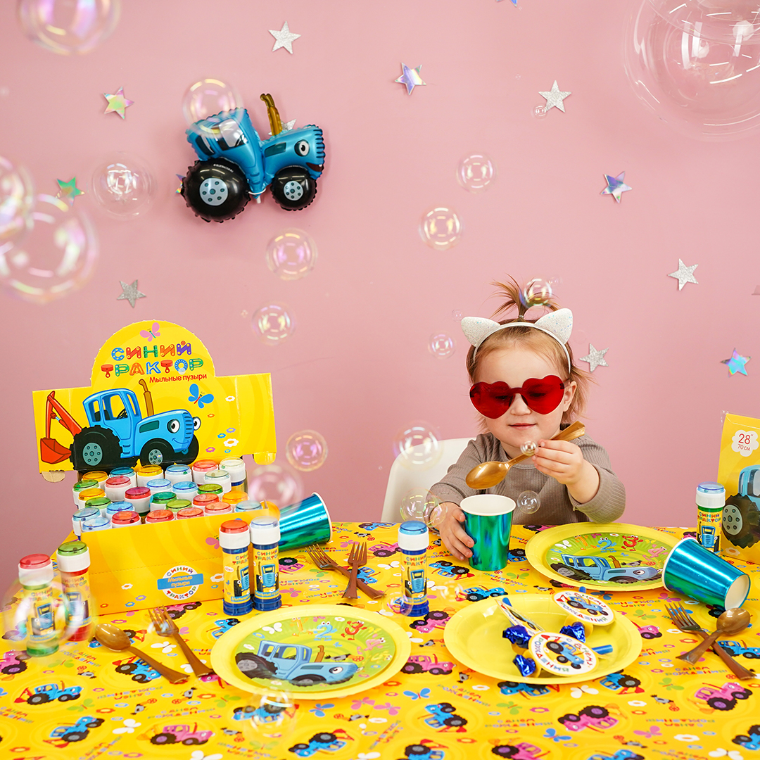 Мыльные пузыри Синий трактор, 60 мл. 36 шт.