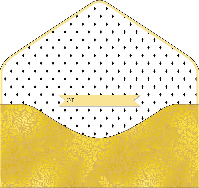 Конверт для денег, Поздравляем (павлин), Золото, Металлик, 1 шт.