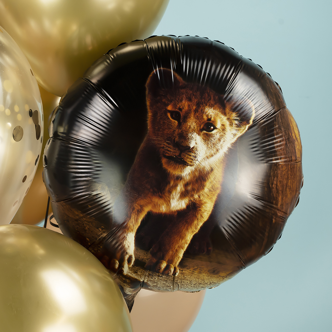 Шар (18''/46 см) Круг, Львенок, 1 шт.