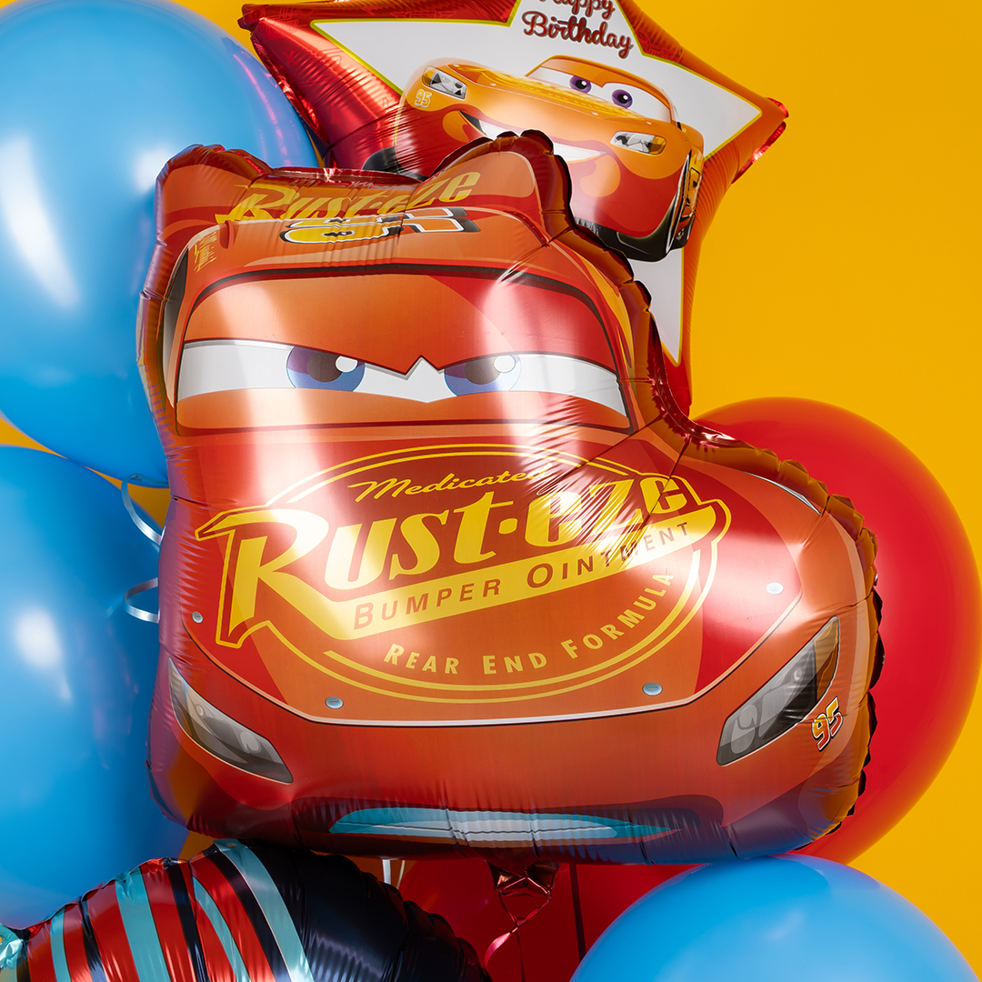 Шар (24''/61 см) Фигура, Гоночная машинка, 1 шт. в уп.