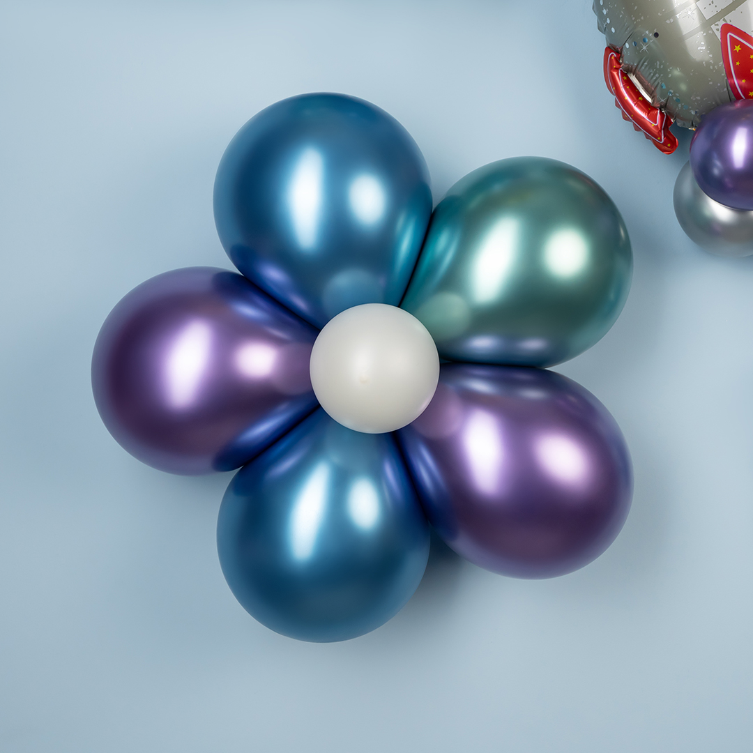 Шар (10''/25 см), Фиолетовый, хром, 50 шт.