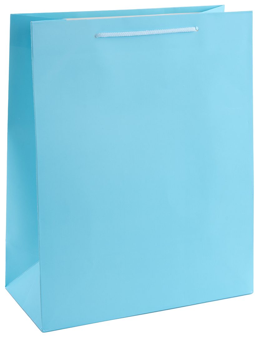 Пакет подарочный, 210гр, Классика, Голубой, 23*18*10 см, 1 шт.