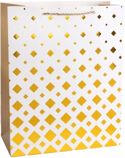 Пакет подарочный, 210гр, Эффектная серия, Дизайн №4, Металлик, 42*31*12 см, 1 шт.