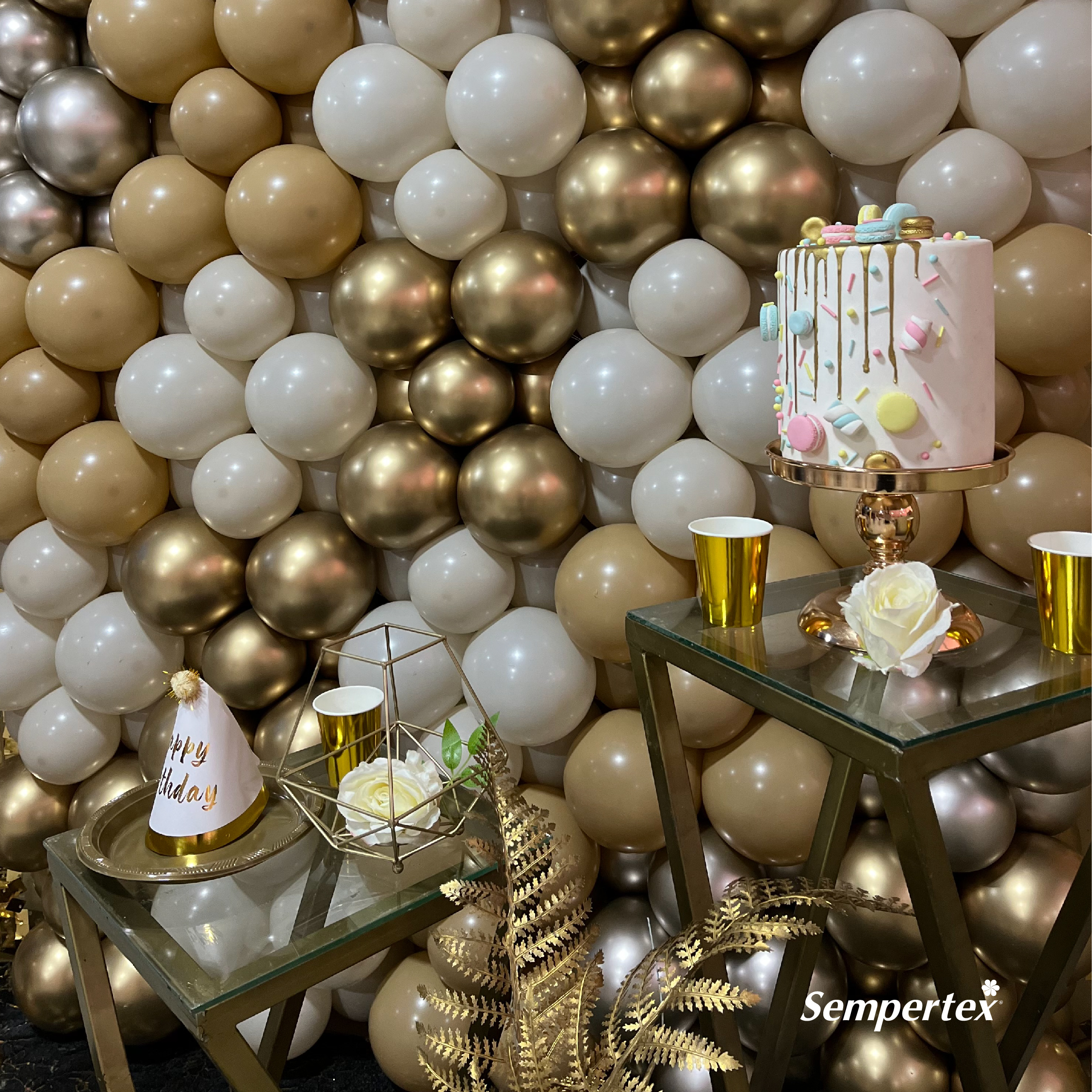 Шар (12''/30 см), Кофе Латте (073), пастель, 12 шт.