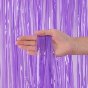 Занавес Дождик Сочный цвет, Лаванда, 100*200 см, 1 шт.