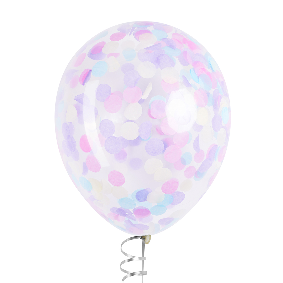 Конфетти тишью Круг, Нежнейший микс, 2,5 см, 50 г.