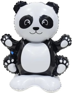 Шар 3D (18''/46 см) Фигура на подставке, Панда, 1 шт. в уп.