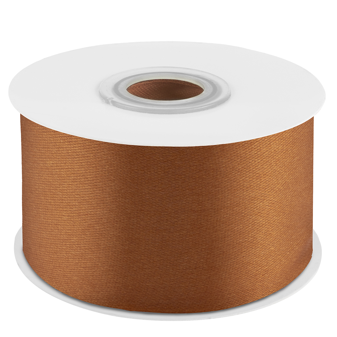 Лента атласная (3,8 см*22,85 м) Карамельный, 1 шт.