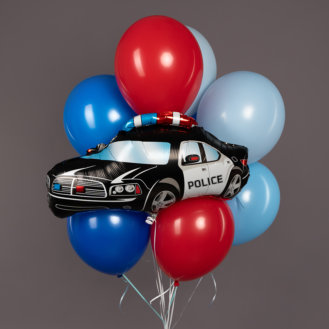 Шар (26''/66 см) Фигура, Полицейская машина, 1 шт. в уп.