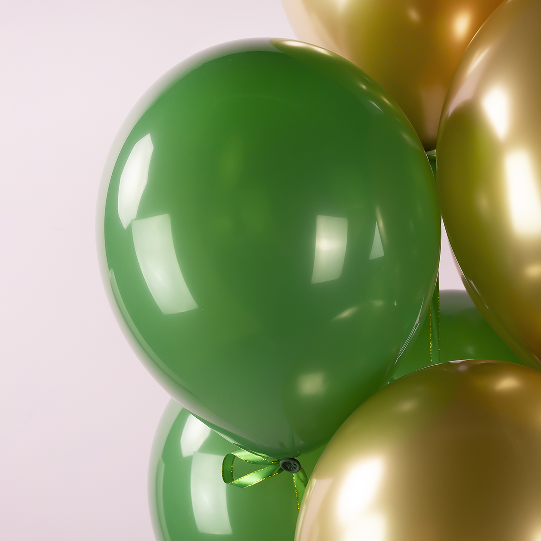Шар (12''/30 см), Темно-зеленый, пастель, 100 шт.