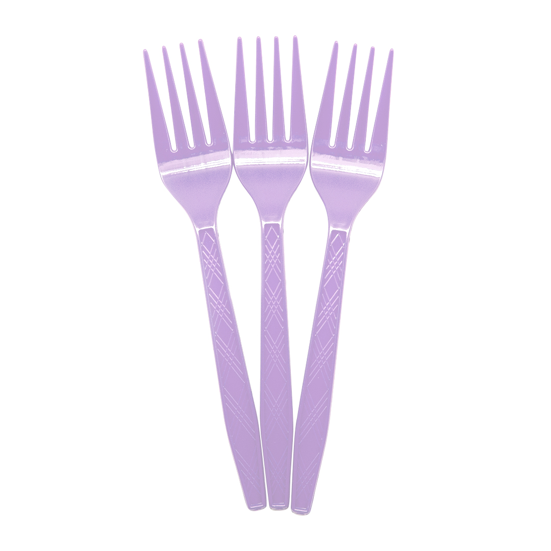 Вилки, Сиреневый, 15 см, 10 шт. в упак. 