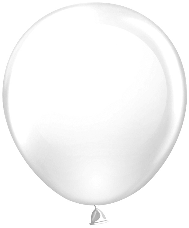 Шар (18''/46 см), Прозрачный, кристалл, 25 шт.