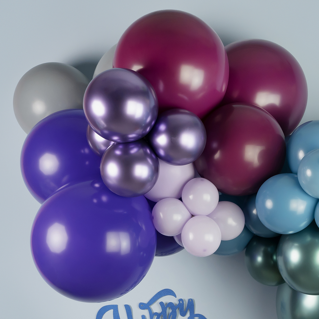 Шар (18''/46 см), Сиреневый, макарунс, 25 шт.