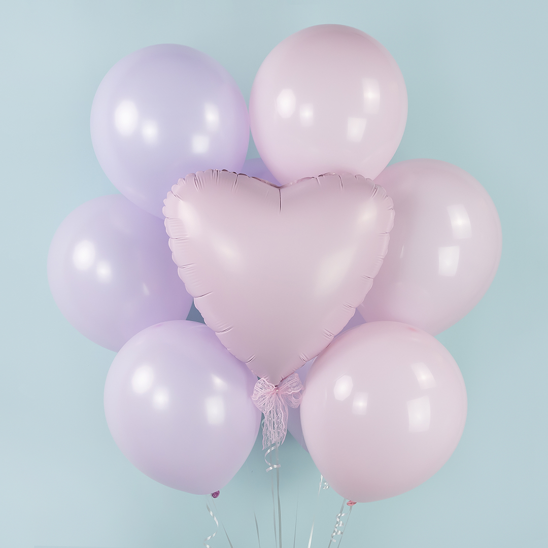 Шар (12''/30 см), Светло-сиреневый, макарунс, 100 шт.