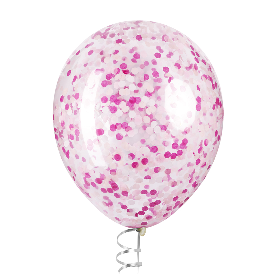 Конфетти тишью Круг, Розовый микс, 1 см, 50 г.