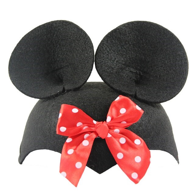 Шляпа, Мышка с бантиком, Черный, 54-56 разм., 1 шт. 