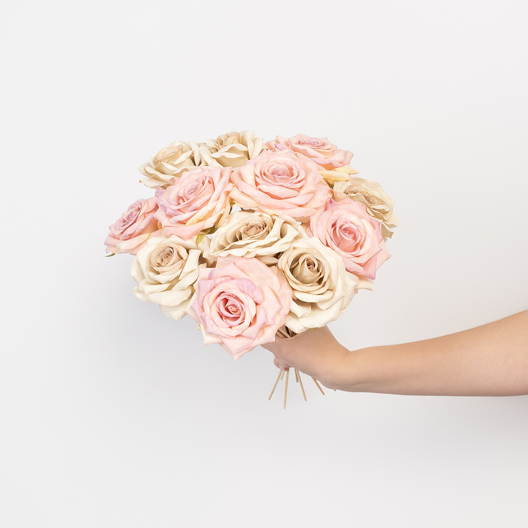 Роза (бутон), искусственная, Розовый, 9 см, 3 шт. в упак. 