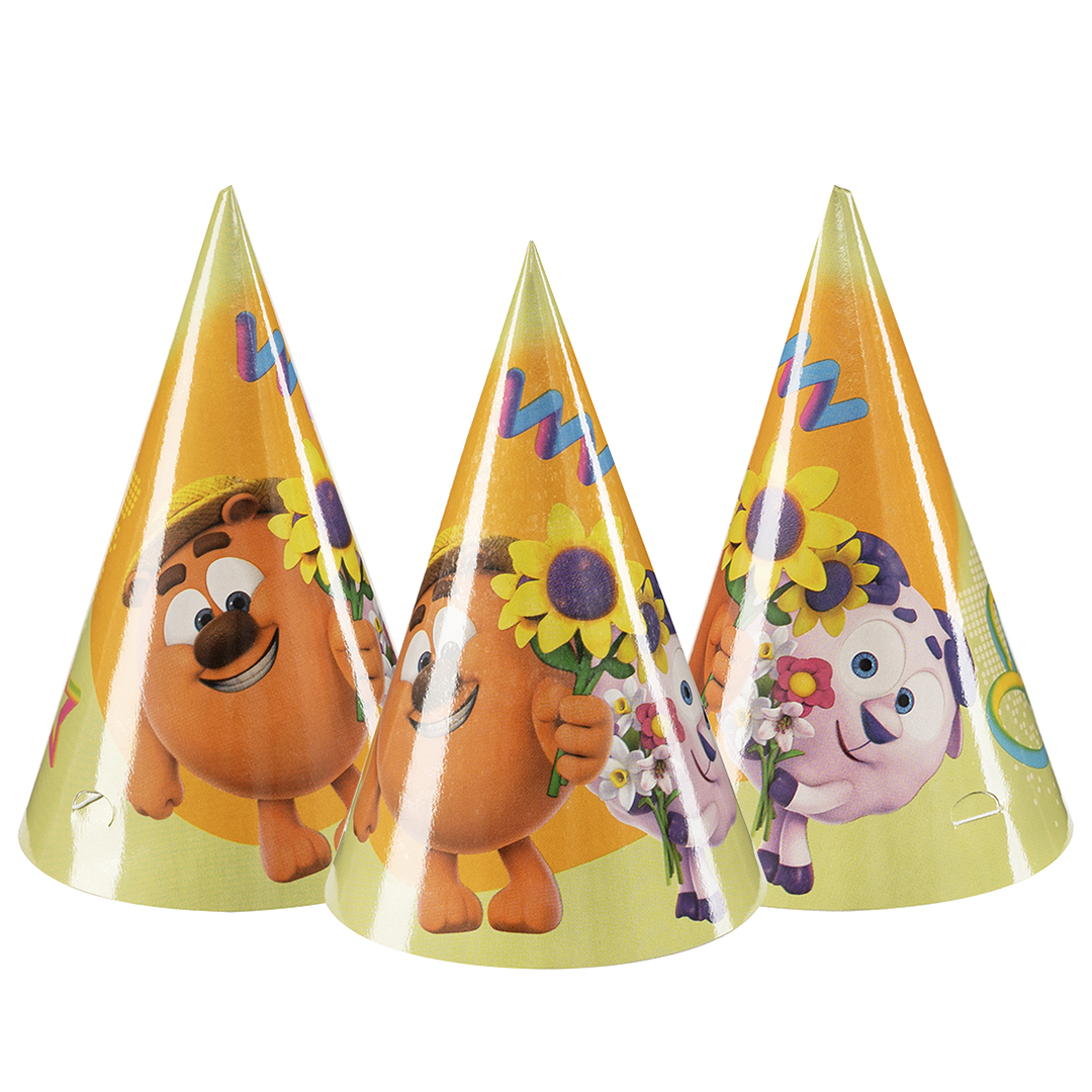 Колпаки, Смешарики, Ассорти, 6 шт. в упак. 