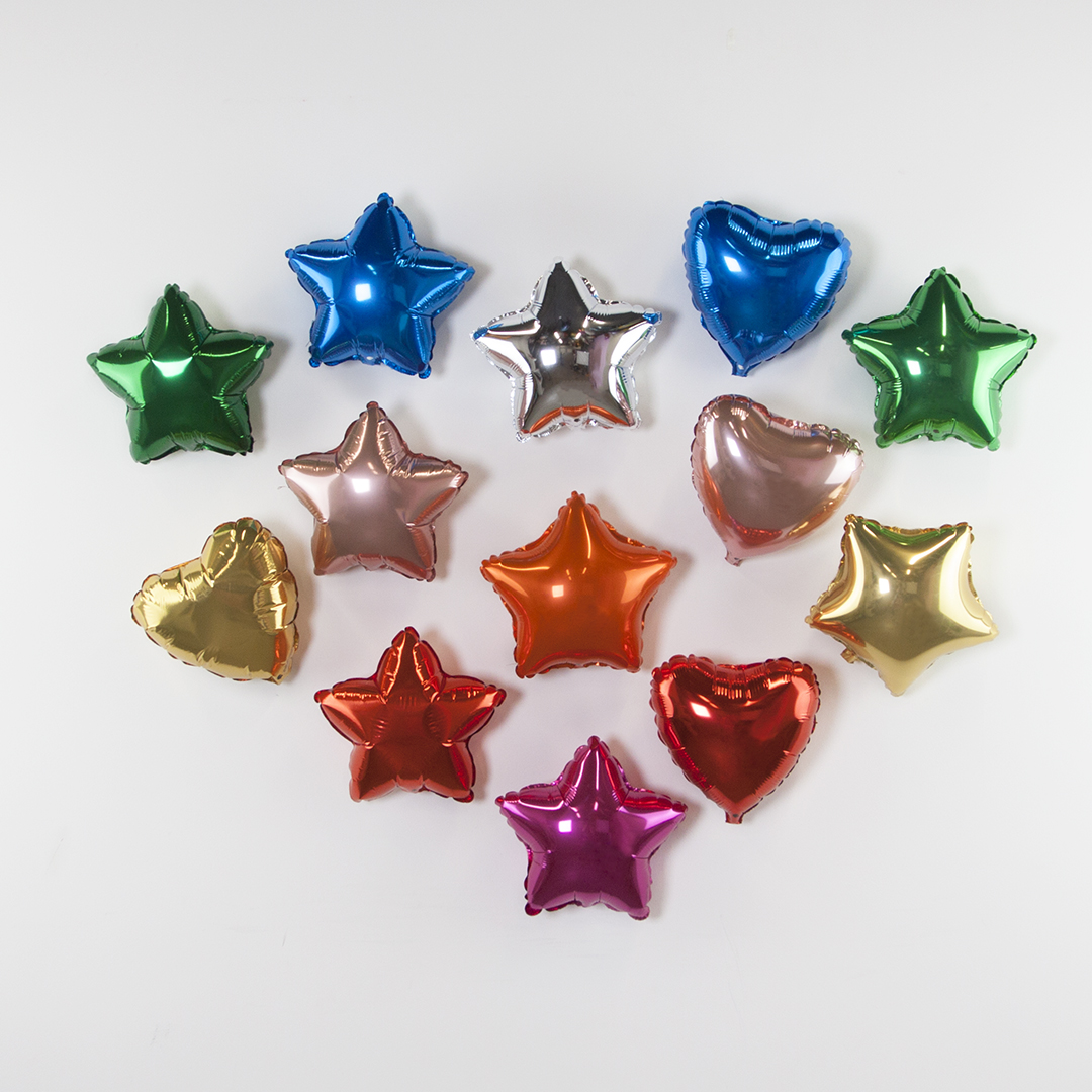 Шар (9''/23 см) Мини-сердце, Розовое Золото, 1 шт.