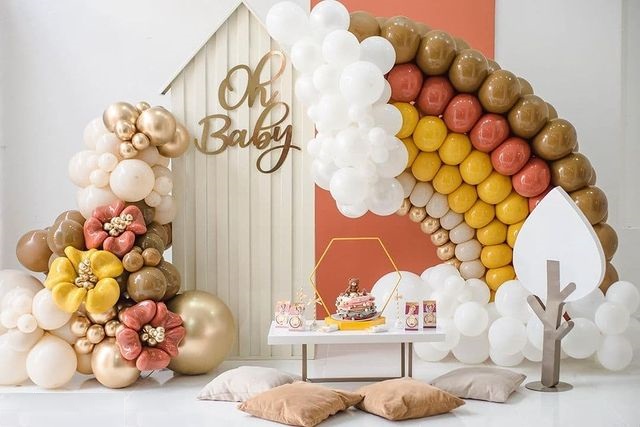 Шар (12''/30 см), Кофе Латте (073), пастель, 12 шт.