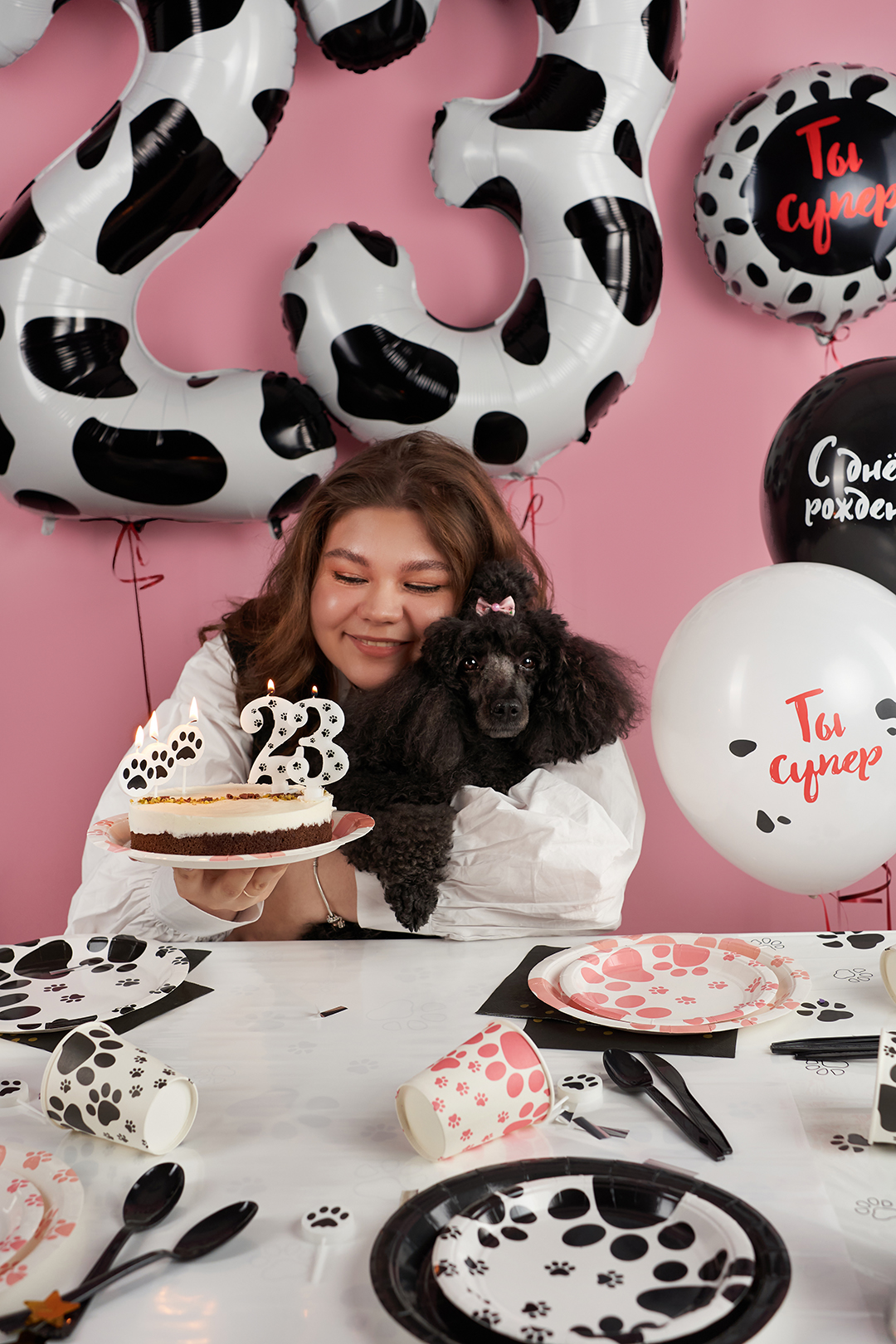 Свеча Цифра, 2 Лапки, 8 см, 1 шт. с держат.