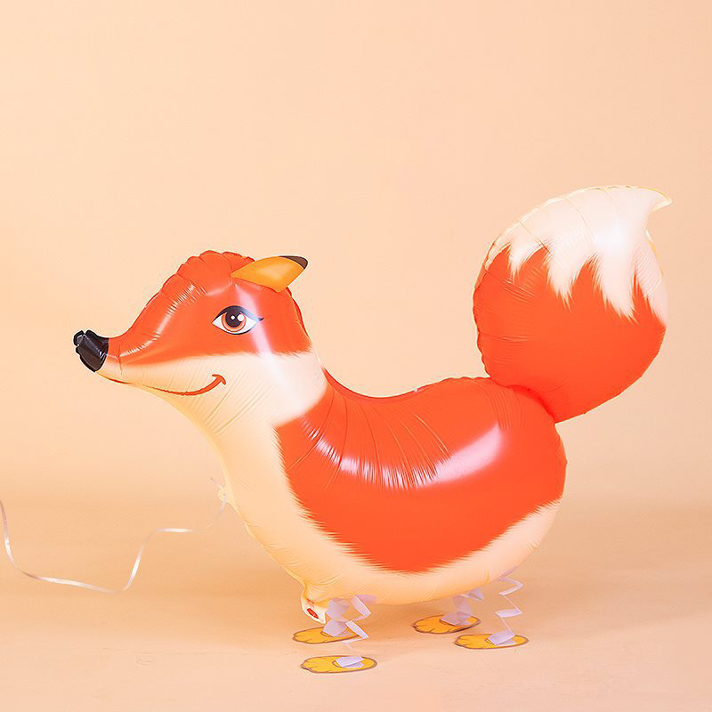 Шар 3D (33''/84 см) Ходячая Фигура, Лиса, 1 шт.