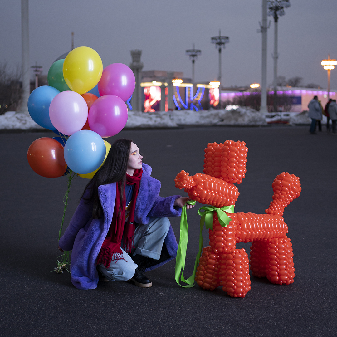 Шар (12''/30 см), Голубой, пастель, 100 шт.